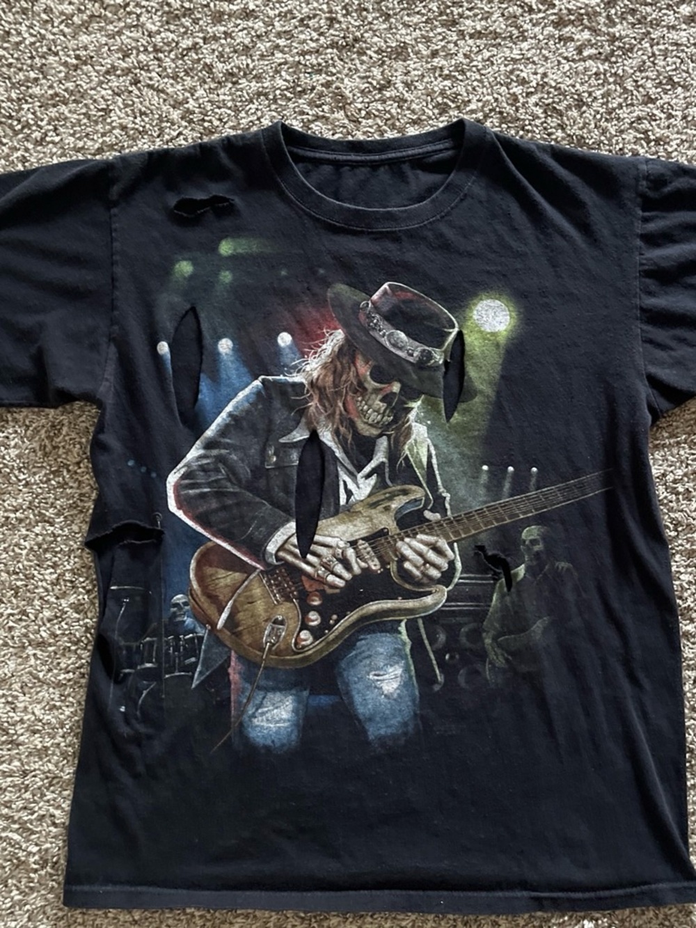 2011 Liquid Blue Skeleton Shirt